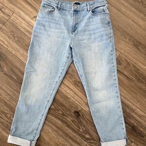 Ann Taylor Factory Cropped Denim Jeans Size 10